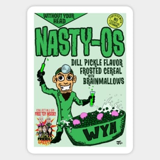 Nasty-Os Without Your Head Monster Cereal Sticker